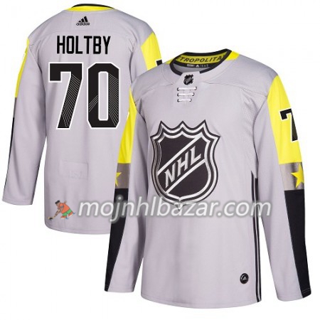 Dresovi Washington Capitals Braden Holtby 70 2018 NHL All-Star Metro Division Adidas Siva Authentic - Muške